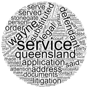 Substituted service in Queensland litigation lawyers in Qld Noosa and Brisbane