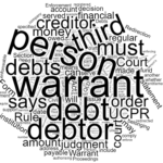 Enforcement Warrant for Redirection of Debts