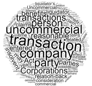 Uncommercial transactions in company insolvency Queensland