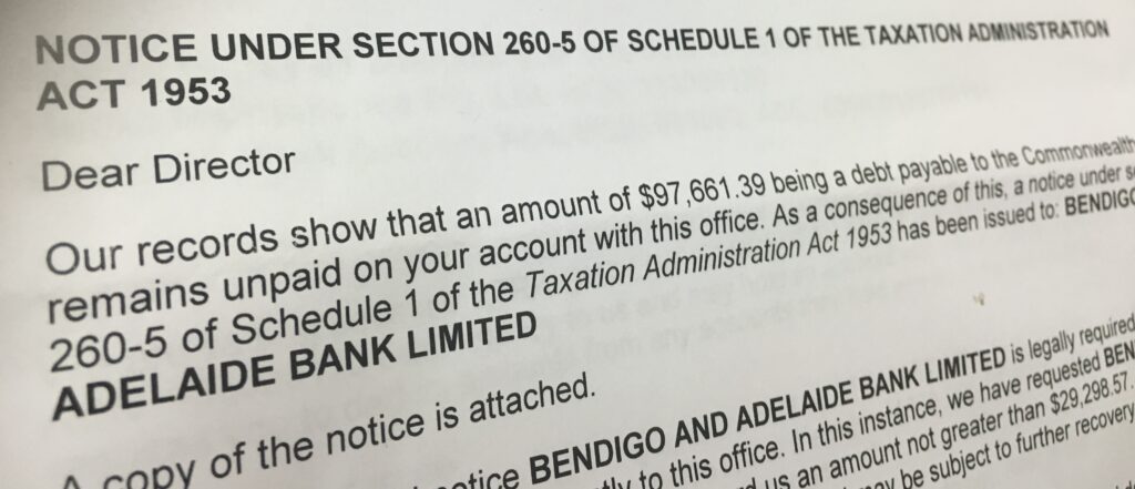 ATO Garnishee Notice Australia